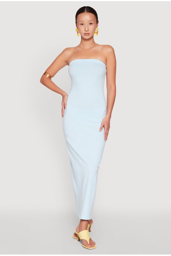 Womens Daisy Maxi Tube Dress