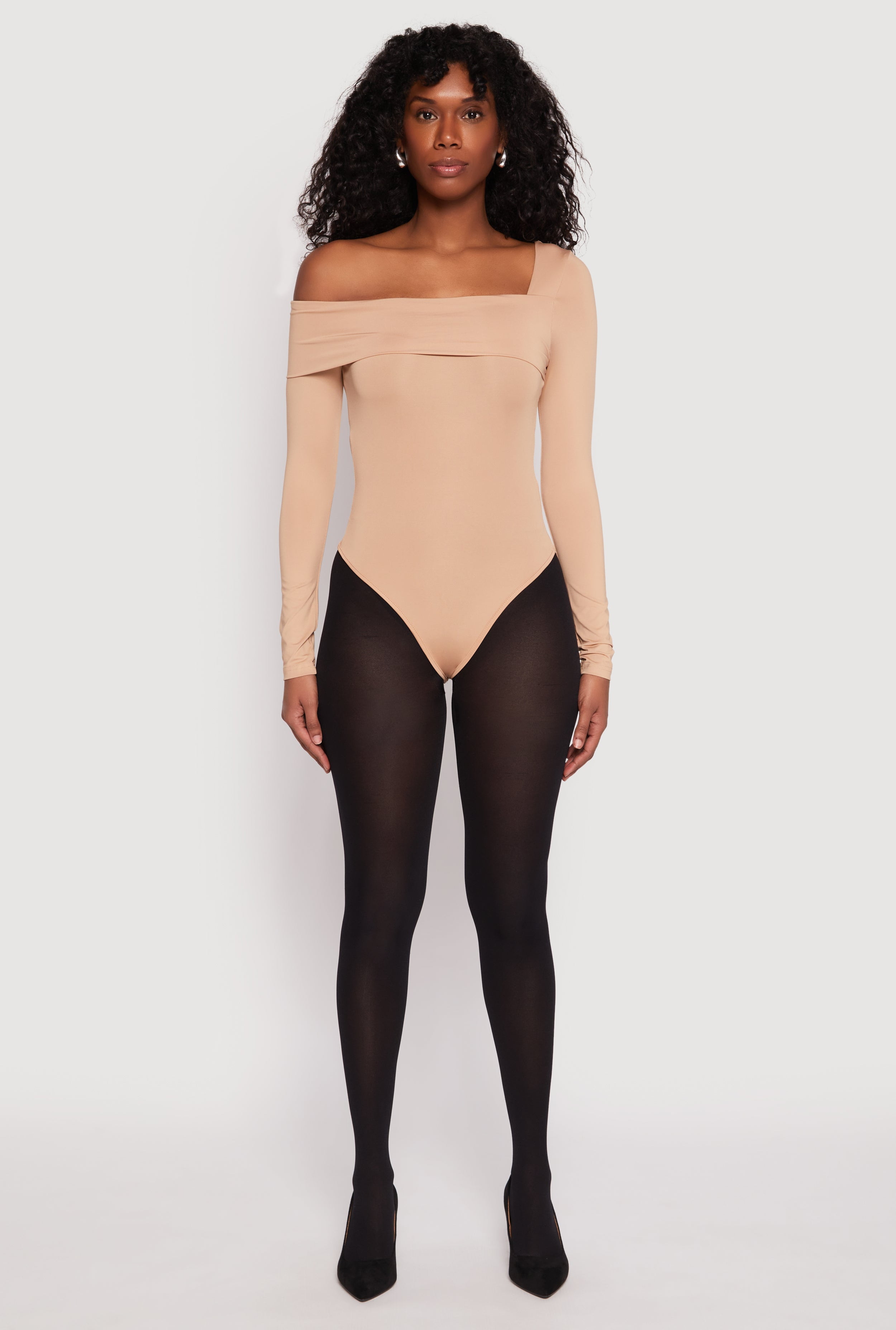 One Shoulder T-Shirt Bodysuit main image 1
