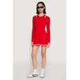 thumbnail image 1 of Womens Daisy Pleated Contrast Trim Sweater Dress, 1 of 4