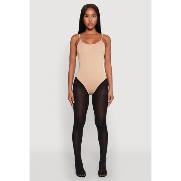 Womens Daisy Scoop Neck Cami Bodysuit