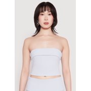 Womens Haute Monde Fold Over Tube Top