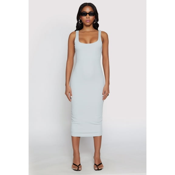 Womens Haute Monde Ribbed Knit Tank Dress