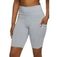 thumbnail image 1 of Womens High Waisted Side Pocket Biker Shorts, 1 of 2