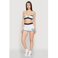thumbnail image 1 of Womens Jersey Mesh 90 Graphic Contrast Trim Sweatshorts, 1 of 5