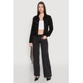 thumbnail image 1 of Womens Madden Girl Decorative Stitch Pintuck Wide Leg Jeans, 1 of 4