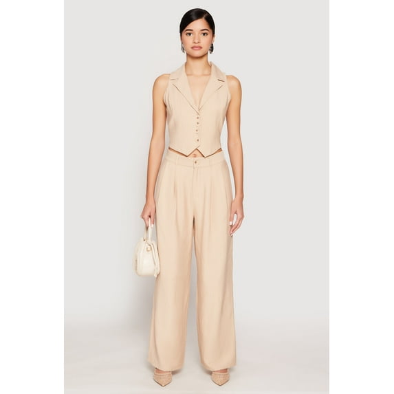 Womens Pinstripe Trousers