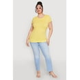 thumbnail image 1 of Womens Plus Size Basic Crew Neck Tee, 1 of 5