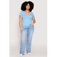 thumbnail image 1 of Women's Plus Size Basic V Neck T Shirt, 1 of 4