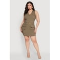 thumbnail image 1 of Womens Plus Size Collared Cargo Pocket Dress, 1 of 4