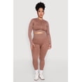 thumbnail image 1 of Women's Plus Size Daisy Compression Rib Acid Wash Leggings, 1 of 4