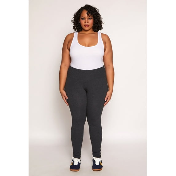 Womens Plus Size High Waist Leggings