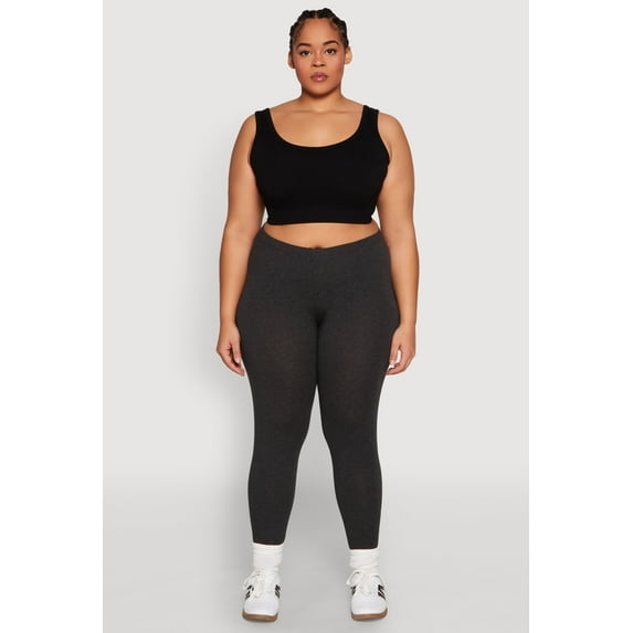Womens Plus Size High Waisted Leggings