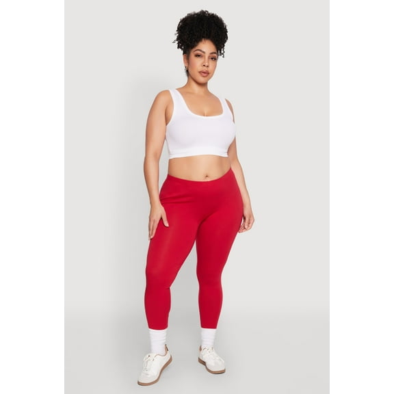 Womens Plus Size High Waisted Leggings