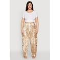 thumbnail image 1 of Womens Plus Size Printed Pattern Cargo Pants, 1 of 5