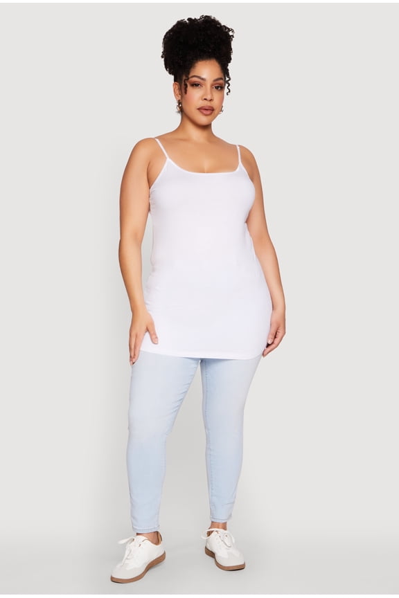 Womens Plus Size Scoop Neck Cami