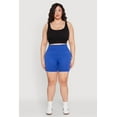 thumbnail image 1 of Womens Plus Size Seamless Biker Shorts, 1 of 5