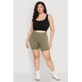 thumbnail image 1 of Womens Plus Size Seamless Biker Shorts, 1 of 5