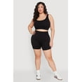 thumbnail image 1 of Womens Plus Size Seamless Biker Shorts, 1 of 5