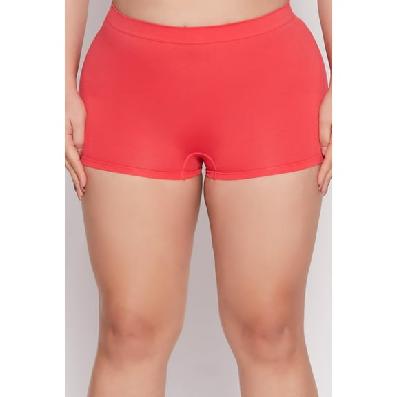 Womens Plus Size Seamless Boyshort Panty