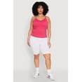 thumbnail image 1 of Womens Plus Size Seamless Ribbed V Neck Cami, 1 of 5