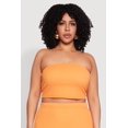 thumbnail image 1 of Womens Plus Size Textured Knit Tube Top, 1 of 5