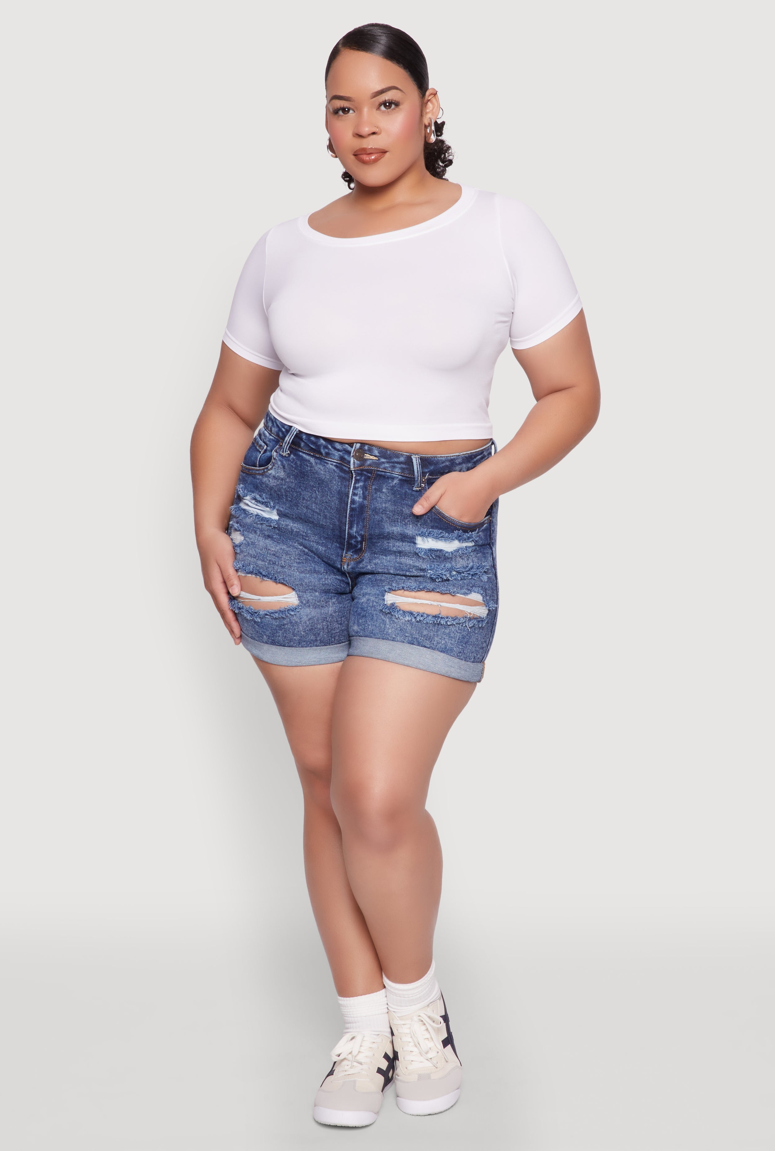 Denim Shorts Rainbow Shorts Plus Size Cat Jack Jean Shorts Girls