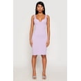 thumbnail image 1 of Womens Ribbed Knit Notch Neck Dress, 1 of 4