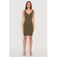 thumbnail image 1 of Womens Ribbed Knit Notch Neck Dress, 1 of 4
