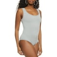 thumbnail image 1 of Womens Ribbed Knit Seamless Scoop Neck Sleeveless Bodysuit, 1 of 5
