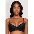 thumbnail image 1 of Womens Scalloped Trim Lace Plunge Bra, 1 of 6