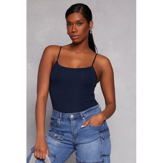 Womens Scoop Neck Shelf Bra Cami