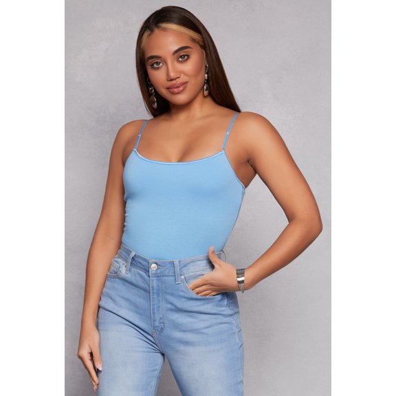 Womens Scoop Neck Shelf Bra Cami