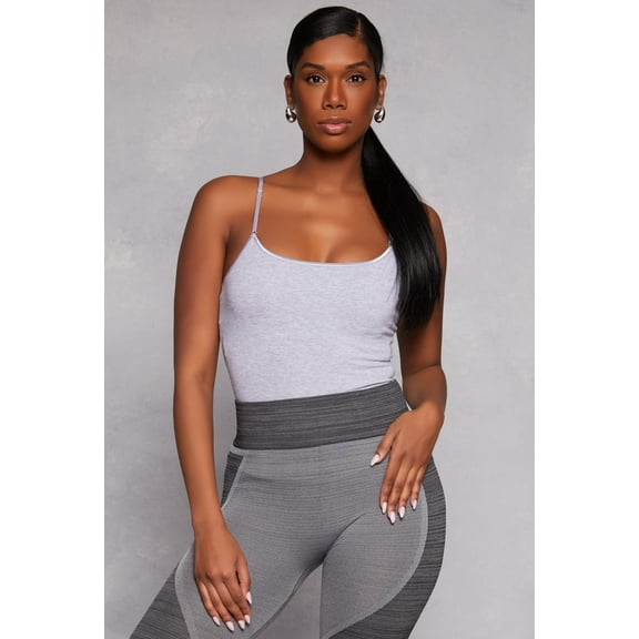 Womens Scoop Neck Shelf Bra Cami