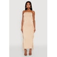 thumbnail image 1 of Womens Side Fringe Maxi Tube Dress, 1 of 4