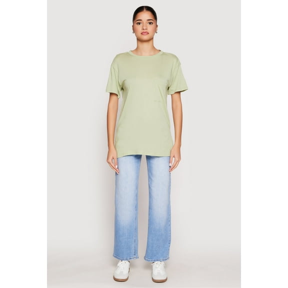 Womens Side Slit Pocket T Shirt