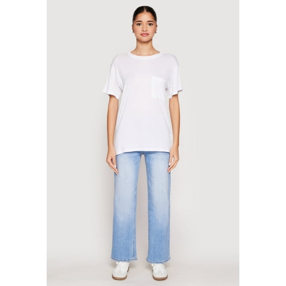 Womens Side Slit Pocket T Shirt