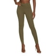 thumbnail image 1 of Womens Solid Wide Waist Leggings, 1 of 2