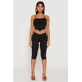 thumbnail image 1 of Womens Square Neck Hanky Hem Crop Top, 1 of 4