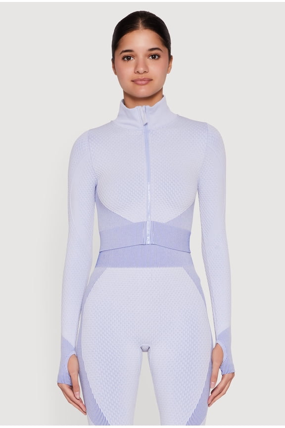 Womens Striped Detail Two Tone Track Jacket