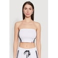 thumbnail image 1 of Womens Varsity Stripe Cropped Tube Top, 1 of 5