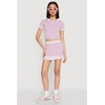 thumbnail image 1 of Womens Varsity Stripe Detail Mini Pleated Skirt, 1 of 4