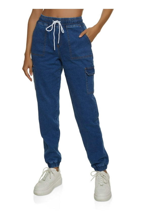 Womens WAX Denim Joggers