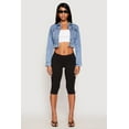 thumbnail image 1 of Womens WAX Mineral Wash Cropped Denim Jacket, 1 of 5