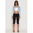 thumbnail image 1 of Womens WAX Mineral Wash Cropped Denim Jacket, 1 of 5
