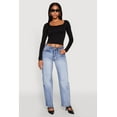 thumbnail image 1 of Womens WAX Straight Whiskered Jeans, 1 of 5