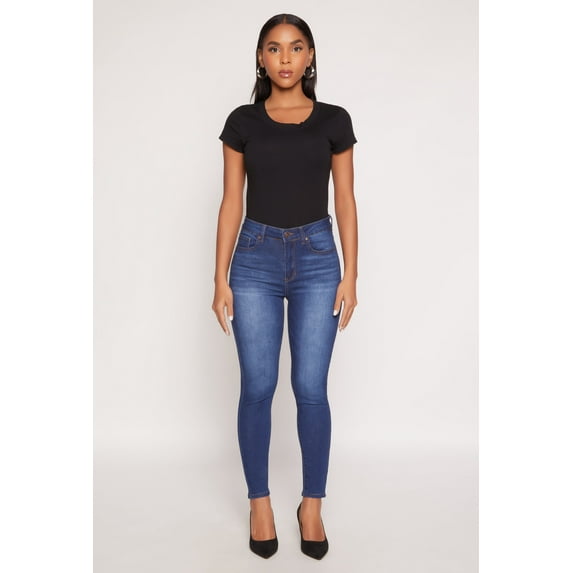 Womens WAX Stretch High Waisted Skinny Jeans