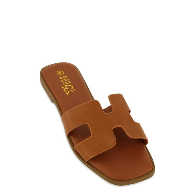 Women's H Band Flat Slide Sandals