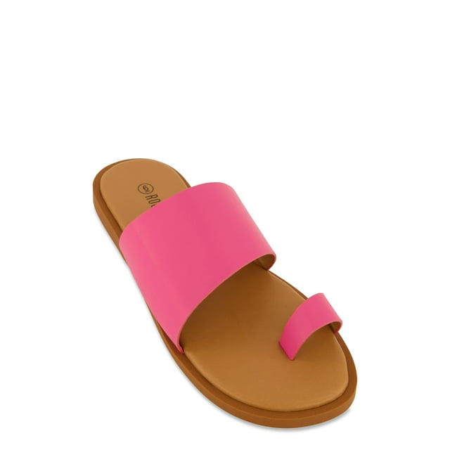 Women's Single Band Toe Loop Slide Sandals