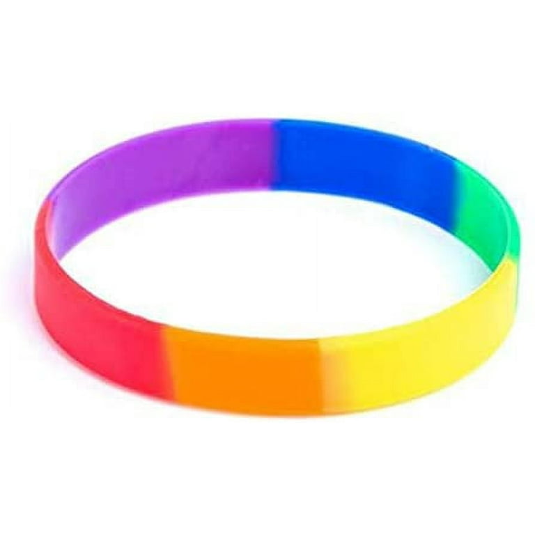 Pride rubber hot sale bracelet