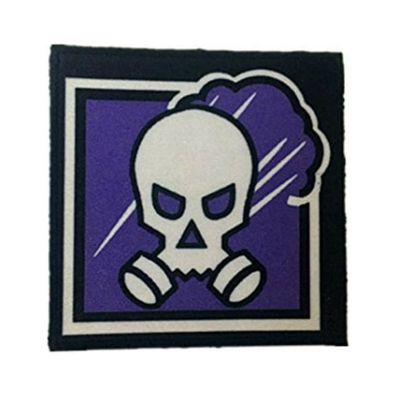 Rainbow Six Siege Smoke 2.75" Tactical Badge Applique Hook Loop Fastener Patch
